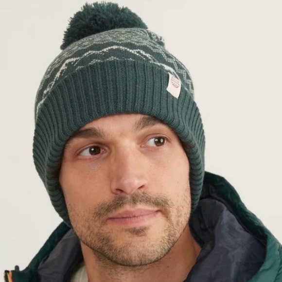MARINE LAYER | Archive Fair Isle Pom Beanie | NWT | os - Picture 2 of 6